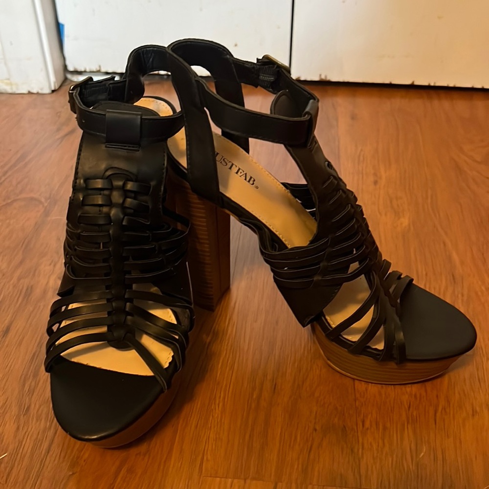 Just Fab Black 5” heels
